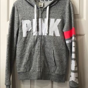 VS Pink Gray hoodie